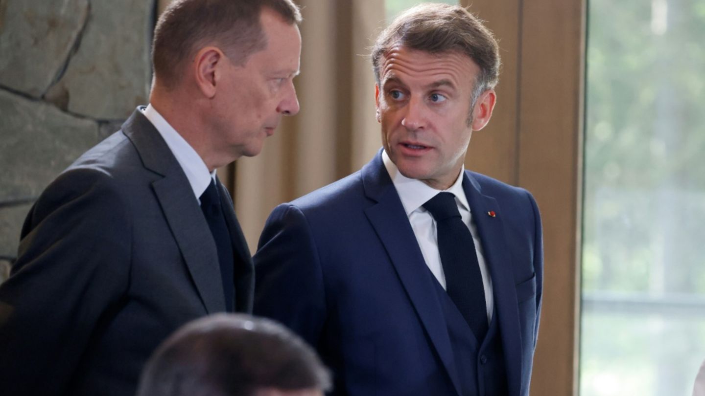 Emmanuel Bonne und Emmanuel Macron