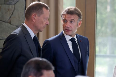 Emmanuel Bonne und Emmanuel Macron