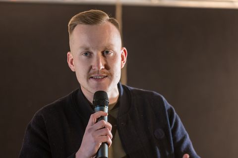 Maximilian Märkl, Sprecher der Identitären Bewegung Deutschland, trat kürzlich an der Seite von IB-Führungsfigur Martin Sellner