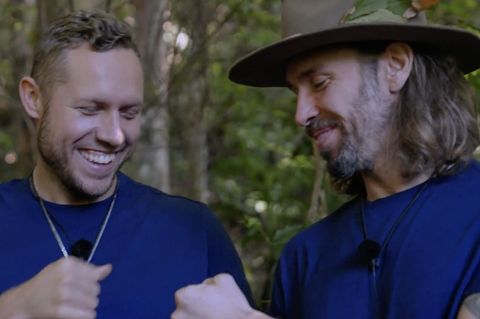 Gil Ofarim und Patrick Romer im Dschungelcamp.