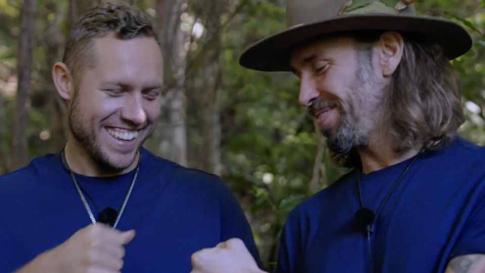 Gil Ofarim und Patrick Romer im Dschungelcamp.