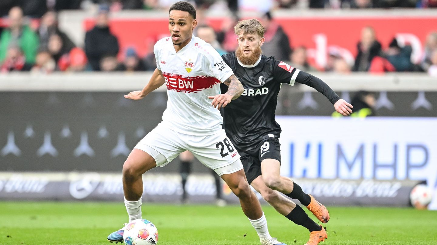 VfB-Profi Nikolas Nartey (l) steht wieder im Europa-League-Kader des VfB Stuttgart. (Archivbild) Foto: Harry Langer/dpa