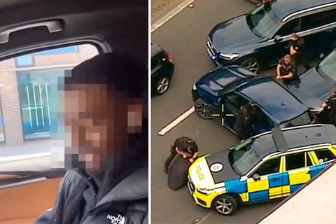 Räuber filmen sich selbst bei der Tat.