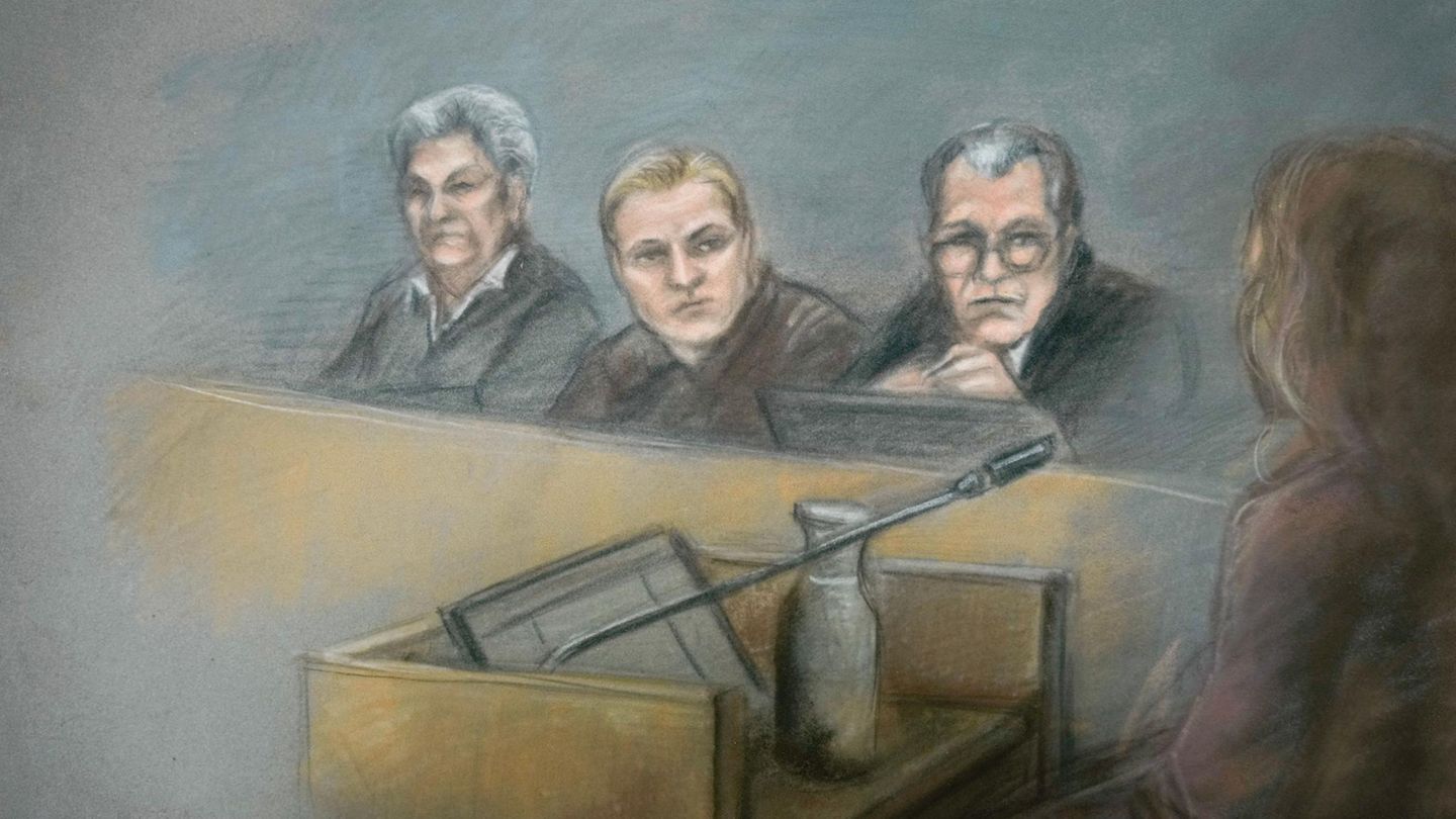 Gerichtszeichnung vom 06.02. zeigt Marius Borg Hoiby