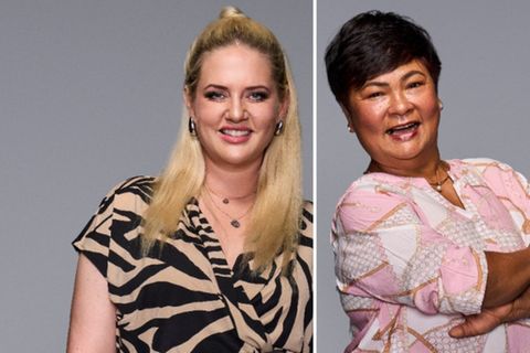 Sarah Knappik (l.) und Narumol David treten mit 48 anderen Realitystars bei "The 50" an.