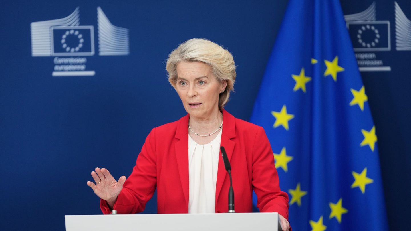 Druck ist die einzige Sprache, die Russland versteht, sagt EU-Kommissionspräsidentin Ursula von der Leyen. (Archivbild) Foto: Vi