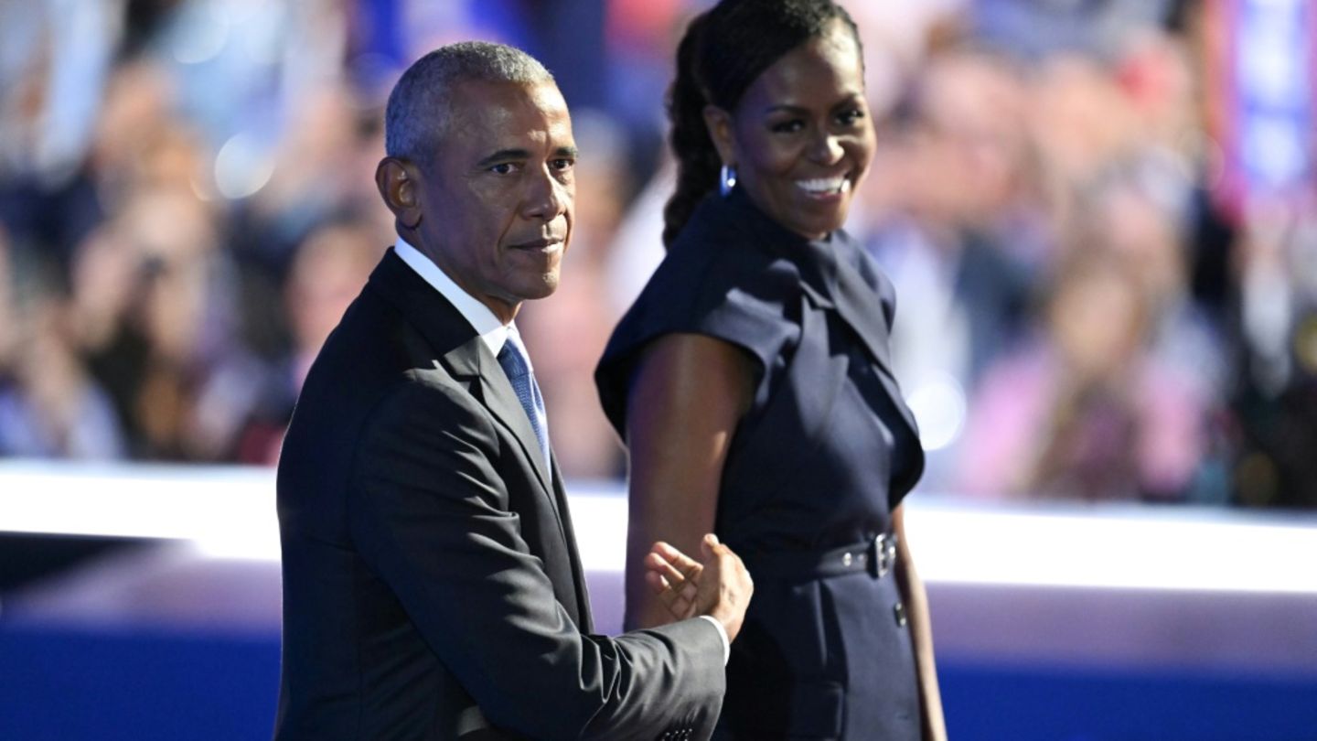 Barack Obama und seine Frau Michelle in Chicago 2024