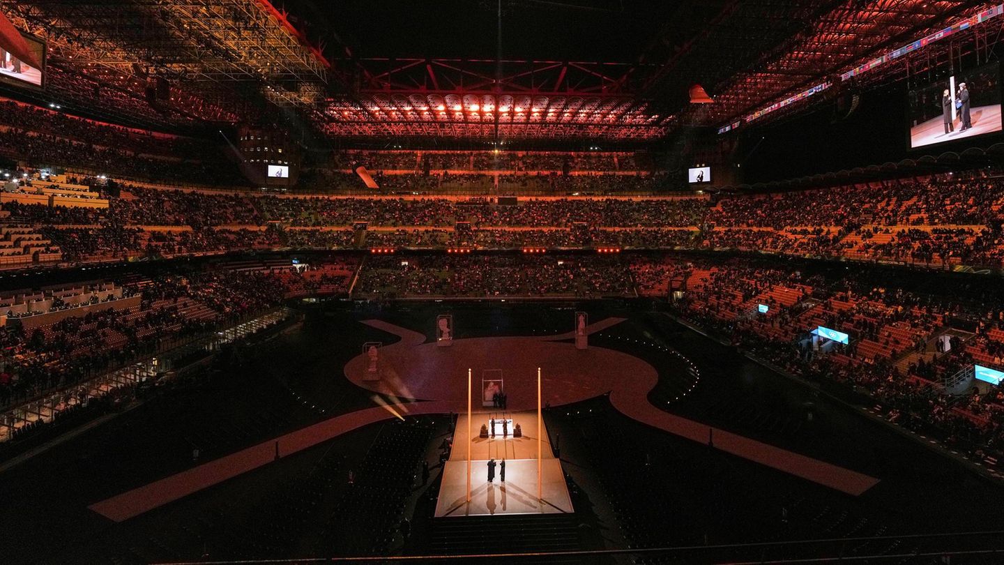 Olympia-Eröffnungsfeier im Stadion San Siro