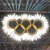 Olympische Ringe im San Siro