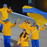 Großen Jubel gab es für das Team der Ukraine, angeführt von Fahnenträgerin Jelysaweta Sydorko