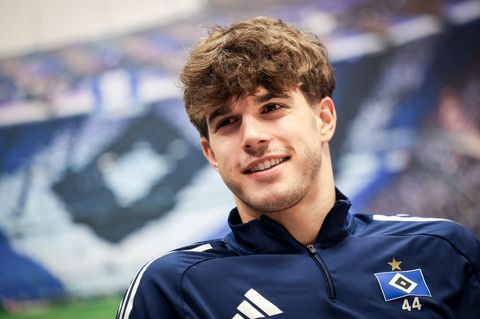 Luka Vuskovic spielt aktuell als Leihspieler für den Hamburger SV. (Archivbild) Foto: Christian Charisius/dpa