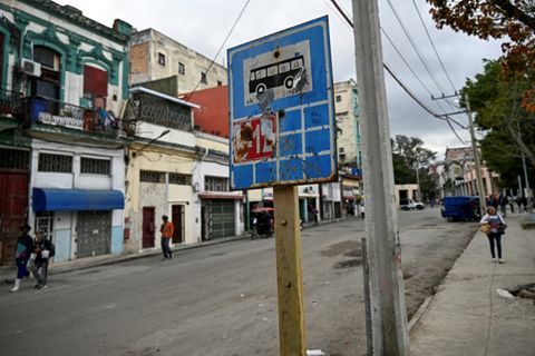 Bushaltestelle in Havanna