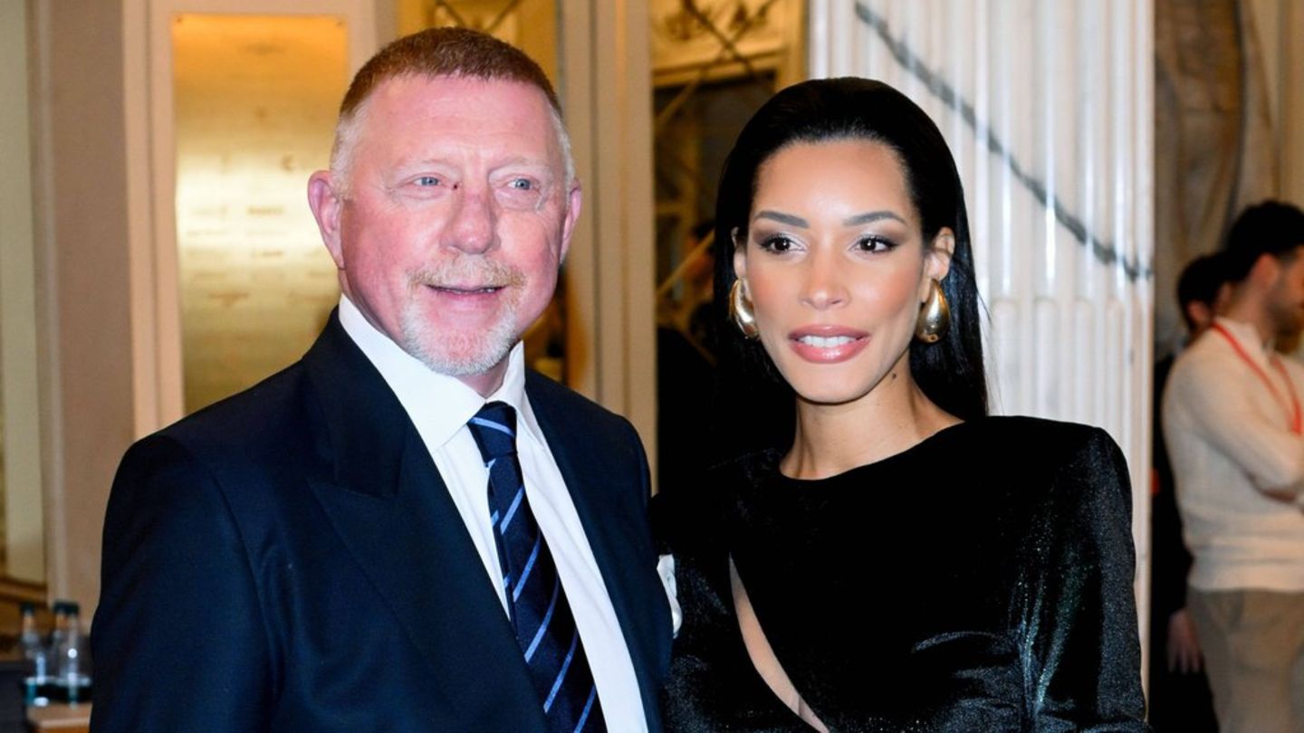 Boris Becker mit Lilian de Carvalho Monteiro beim Olympia-Empfang im Teatro alla Scala.