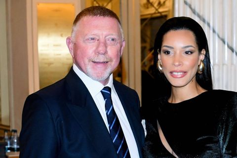 Boris Becker mit Lilian de Carvalho Monteiro beim Olympia-Empfang im Teatro alla Scala.