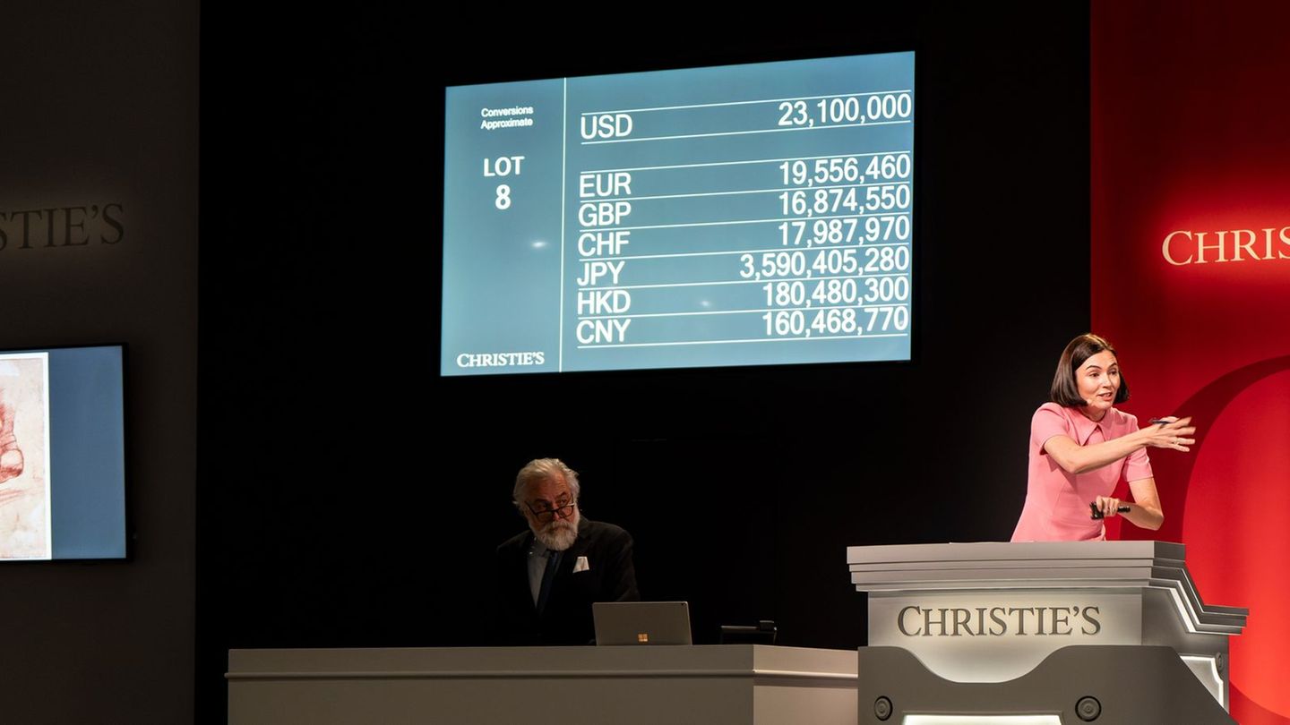 Das Bietergefecht dauerte rund 45 Minuten. (Handout) Foto: -/CHRISTIE’S IMAGES LTD. 2025/dpa