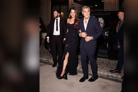 George und Amal Clooney in Mailand.