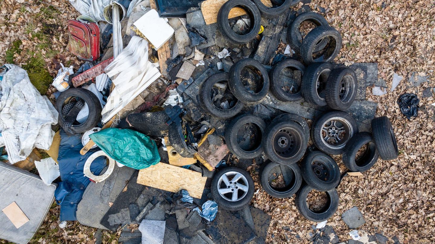 Reifen, Möbel und Bauschutt gehören zu den Abfällen, die häufig illegal in der Landschaft entsorgt werden (Archivbild) Foto: Phi