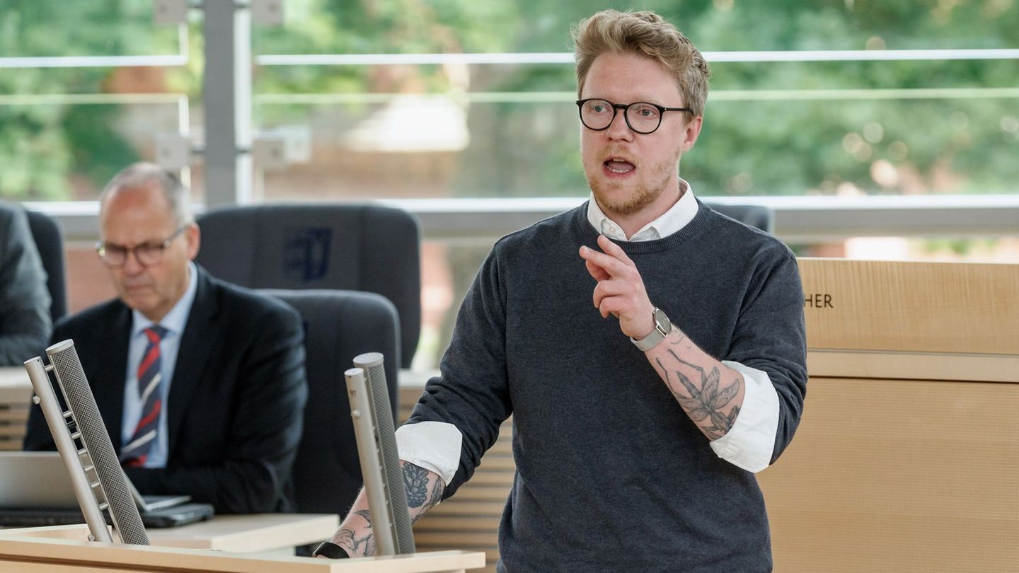 Grünen-Fraktionschef Lasse Petersdotter plädiert für eine deutliche Stärkung des Schienenverkehrs in Schleswig-Holstein. (Archiv