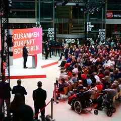 Die SPD will definieren, wer sie ist. Foto: Sebastian Christoph Gollnow/dpa