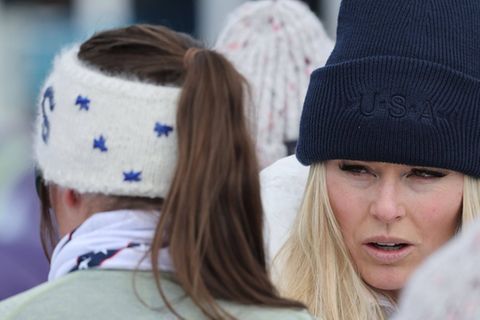 Lindsey Vonn sorgte für dramatische Szenen bei Olympia.
