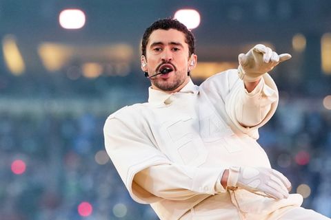 Bad Bunny während seines Auftritts beim Super Bowl 2026.
