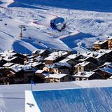 Vor der malerischen Kulisse ist Freestyler Miro Tabanelli (Italien) nur Beiwerk