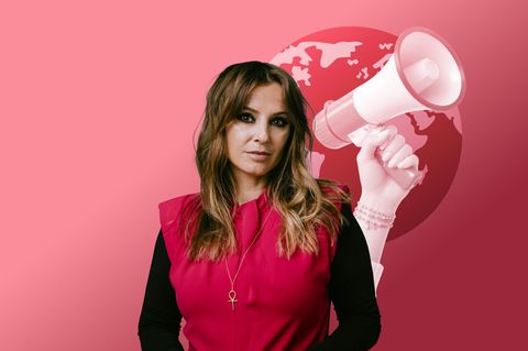 Illustration: Jagoda Marinić Weltkugel und Megafon