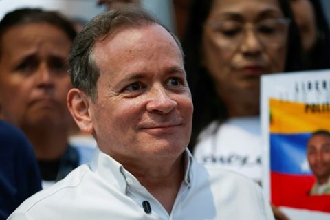 Juan Pablo Guanipa nach seiner Freilassung