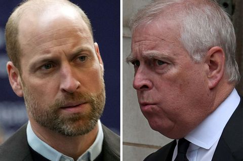 Prinz William (l.), Andrew Mountbatten-Windsor