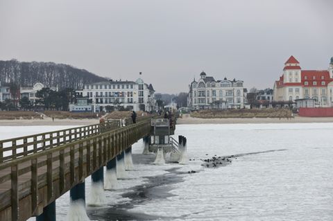 Blick auf Ostseebad Sellin auf Rügen