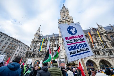 Vielerorts in der Münchner Innenstadt wird es in den Tagen um die Sicherheitskonferenz Demonstrationen geben. (Archivbild) Foto: