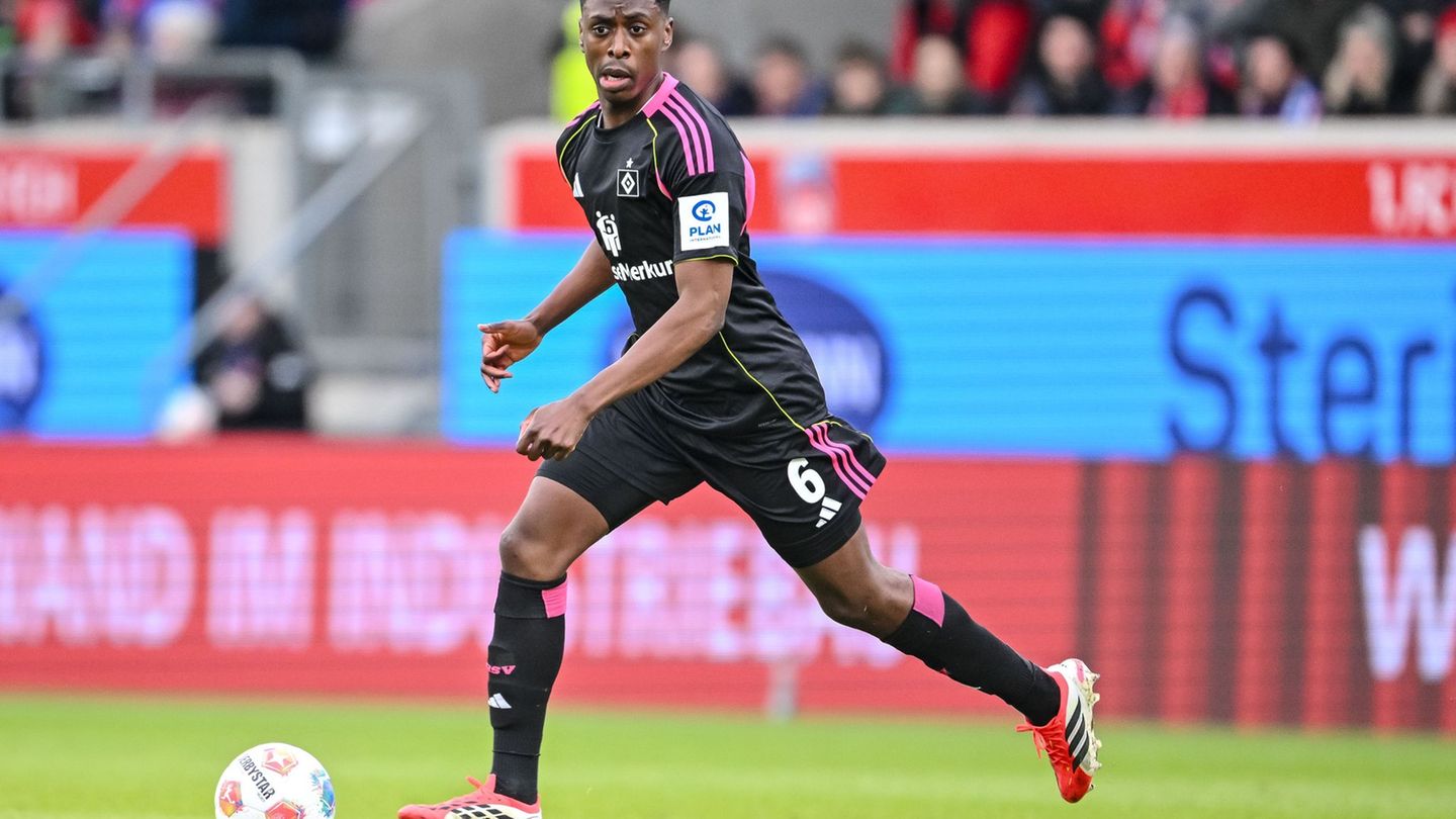 Fehlt verletzt: HSV-Profi Albert Sambi Lokonga Foto: Harry Langer/dpa