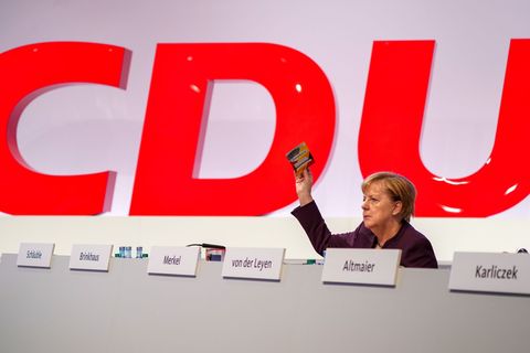 Zuletzt nahm Angela Merkel 2019 physisch an einem CDU-Parteitag teil
