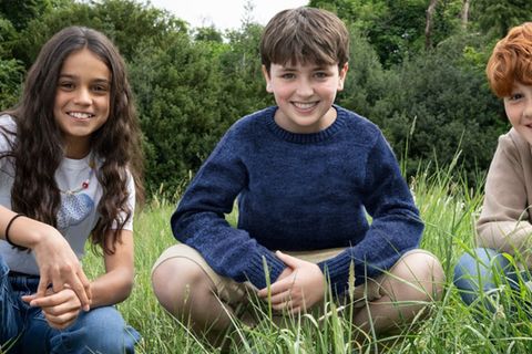 Arabella Stanton, Dominic McLaughlin und Alastair Stout (v.l.n.r.) spielen Hermine, Harry und Ron.