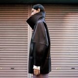 Oversize-Mantel mit Trichterkragen