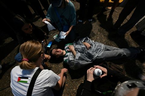 Verletzte Demonstranten in Sydney