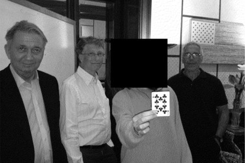 Epstein mit Gates und Rod-Larsen