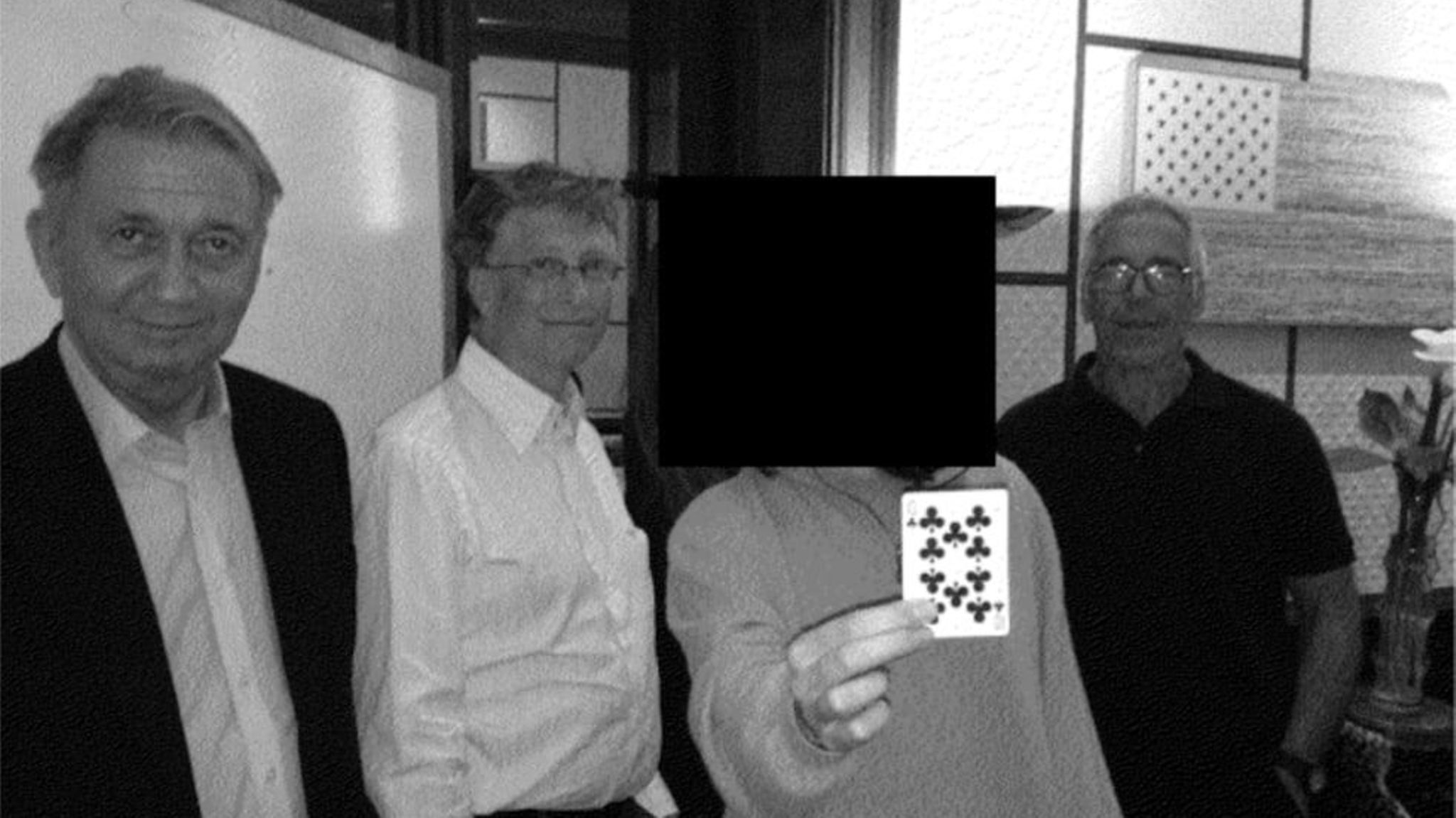 Epstein mit Gates und Rod-Larsen