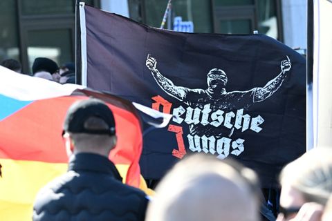 Demonstration von Rechtsextremisten in Berlin