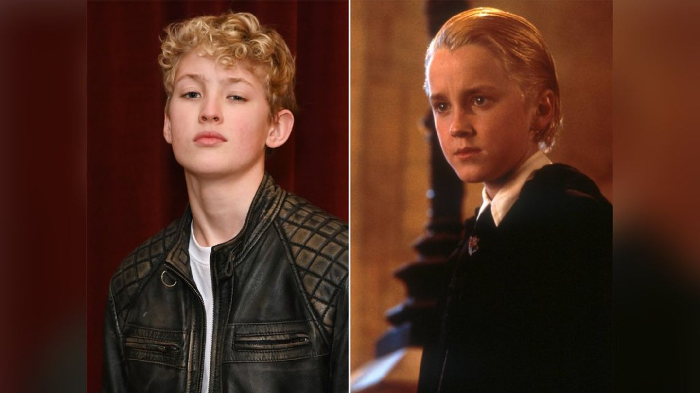 Lox Pratt (l.) spielt in der "Harry Potter" Serie Draco Malfoy, den in den Filmen Tom Felton verkörperte.