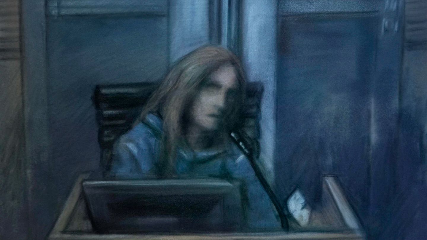 Eine Gerichtszeichnung von einem der mutmaßlichen Opfer von Marius