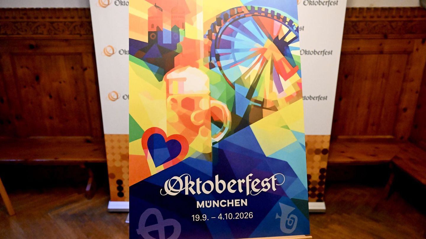 Das offizielle Motiv zum Oktoberfest 2026. (Archivbild) Foto: Felix Hörhager/dpa