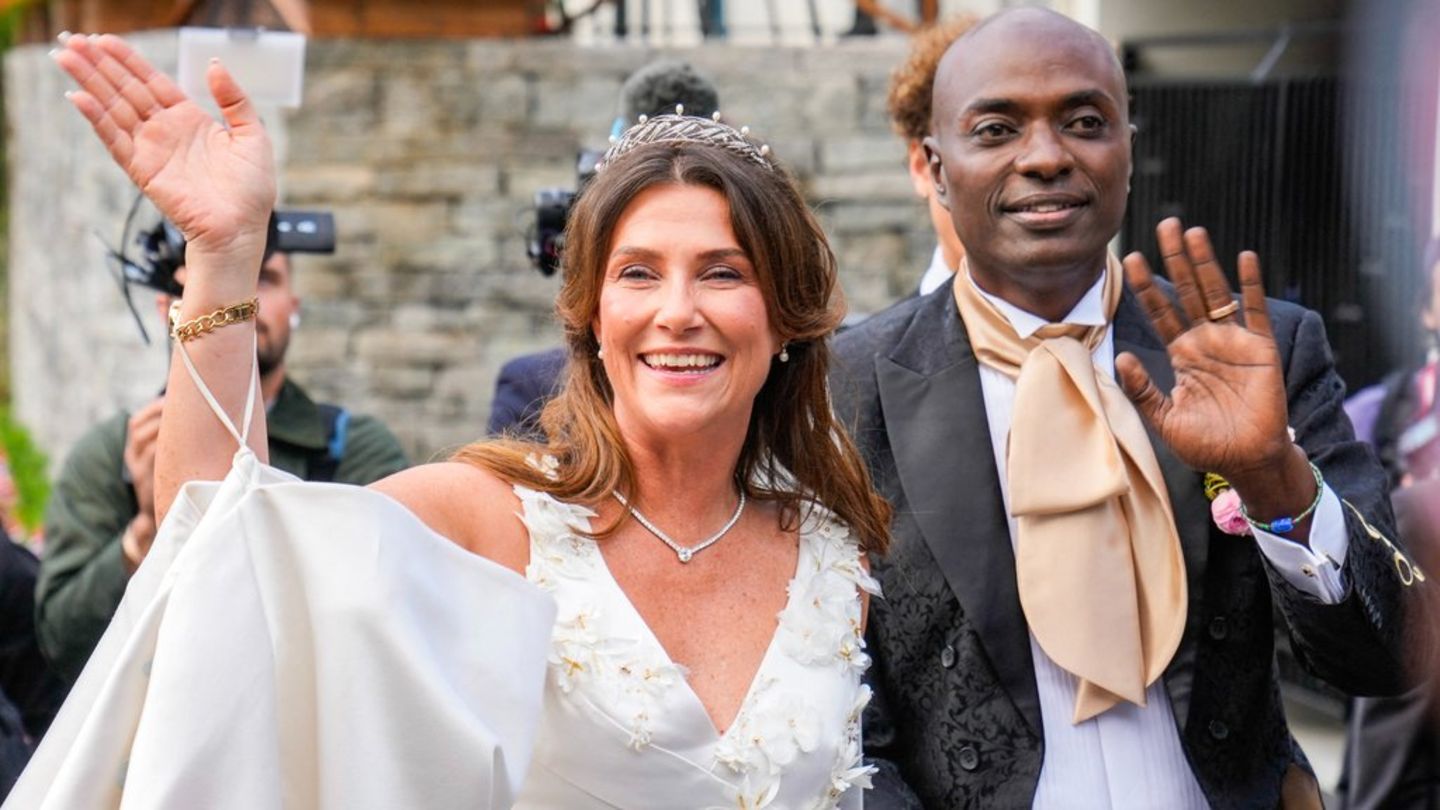 Prinzessin Märtha Louise und Durek Verrett bei ihrer Hochzeit am 31. August 2024.