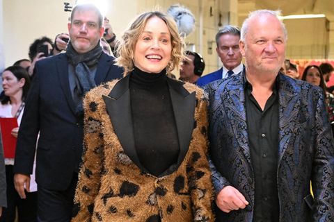 Sharon Stone mit Gastgeber Karl Guschlbauer.