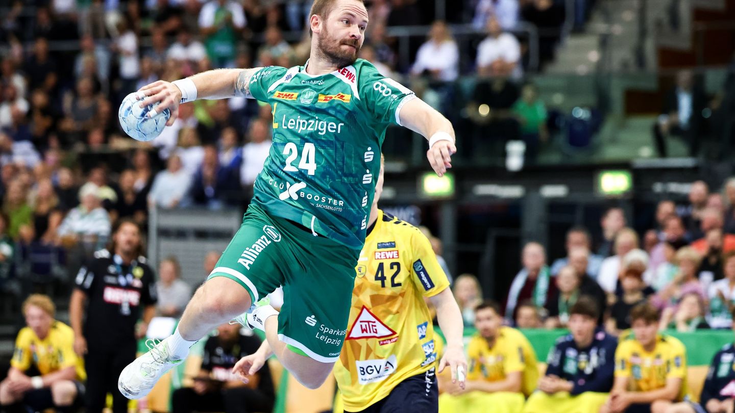 Moritz Preuss und der SC DHfK Leipzig spielten in Hamburg. (Archivbild) Foto: Jan Woitas/dpa