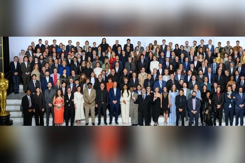 Alle Nominierten auf dem traditionellen Oscar-Lunch-Gruppenfoto.