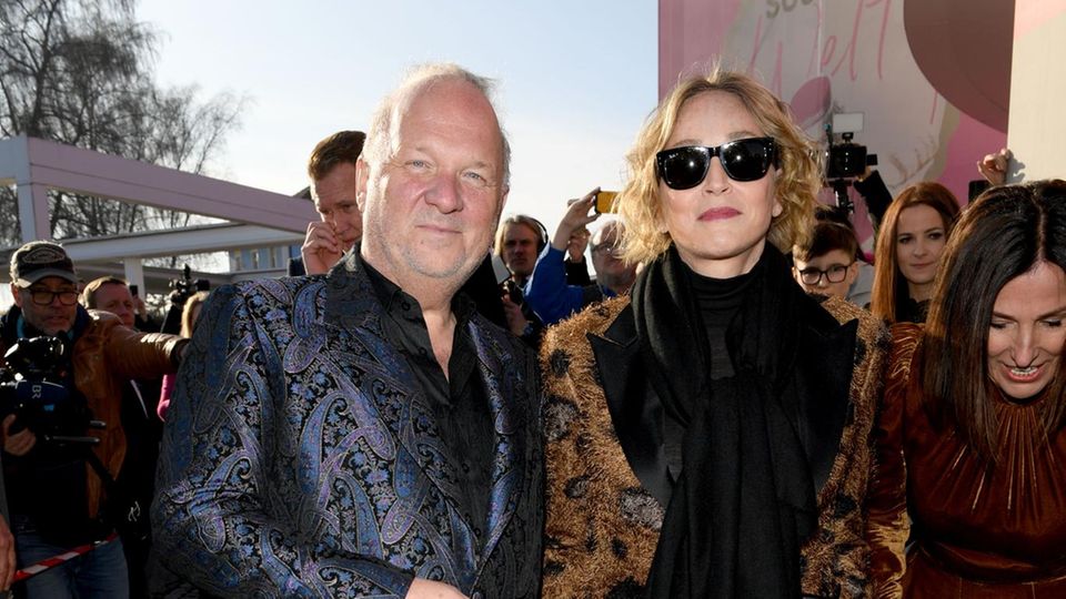 Sharon Stone mit Gastgeber Guschlbauer