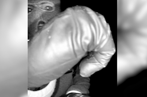 Foto von maskiertem Tatverdächtigem