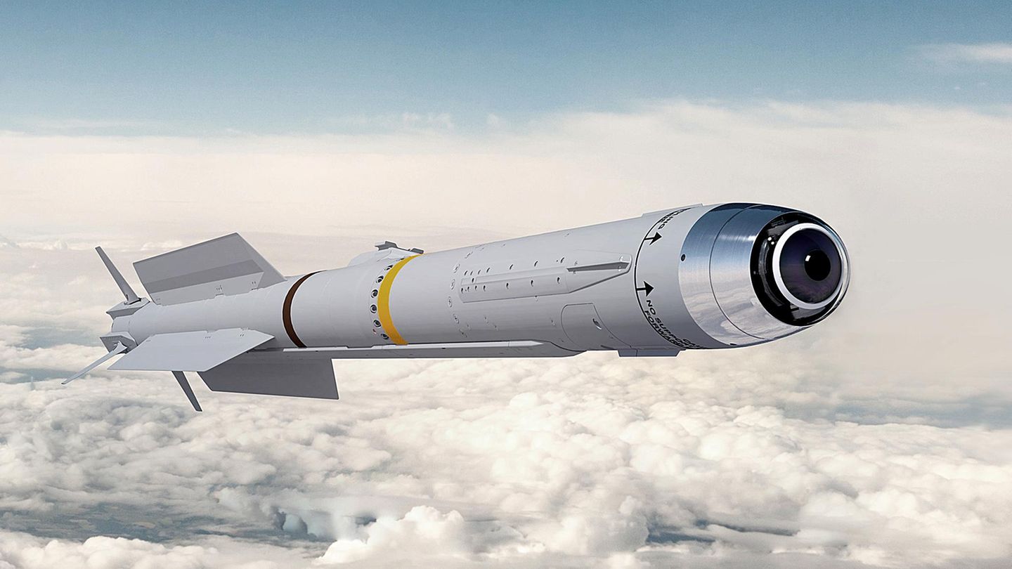 Eine Computergrafik der Luft-Luftrakete Iris-T