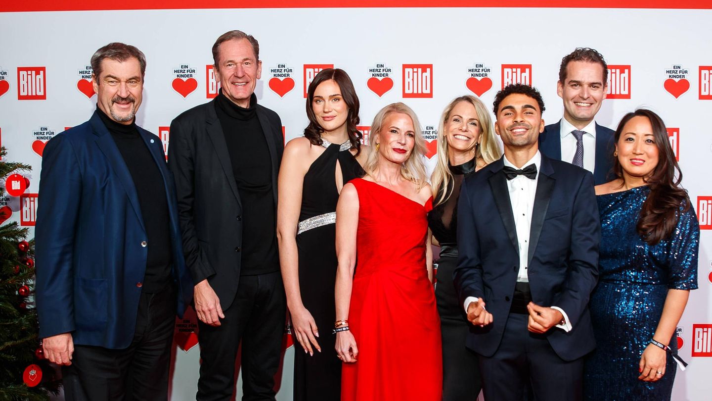 Markus Söder und seine Tochter bei der „Ein Herz für Kinder“-Gala 2024